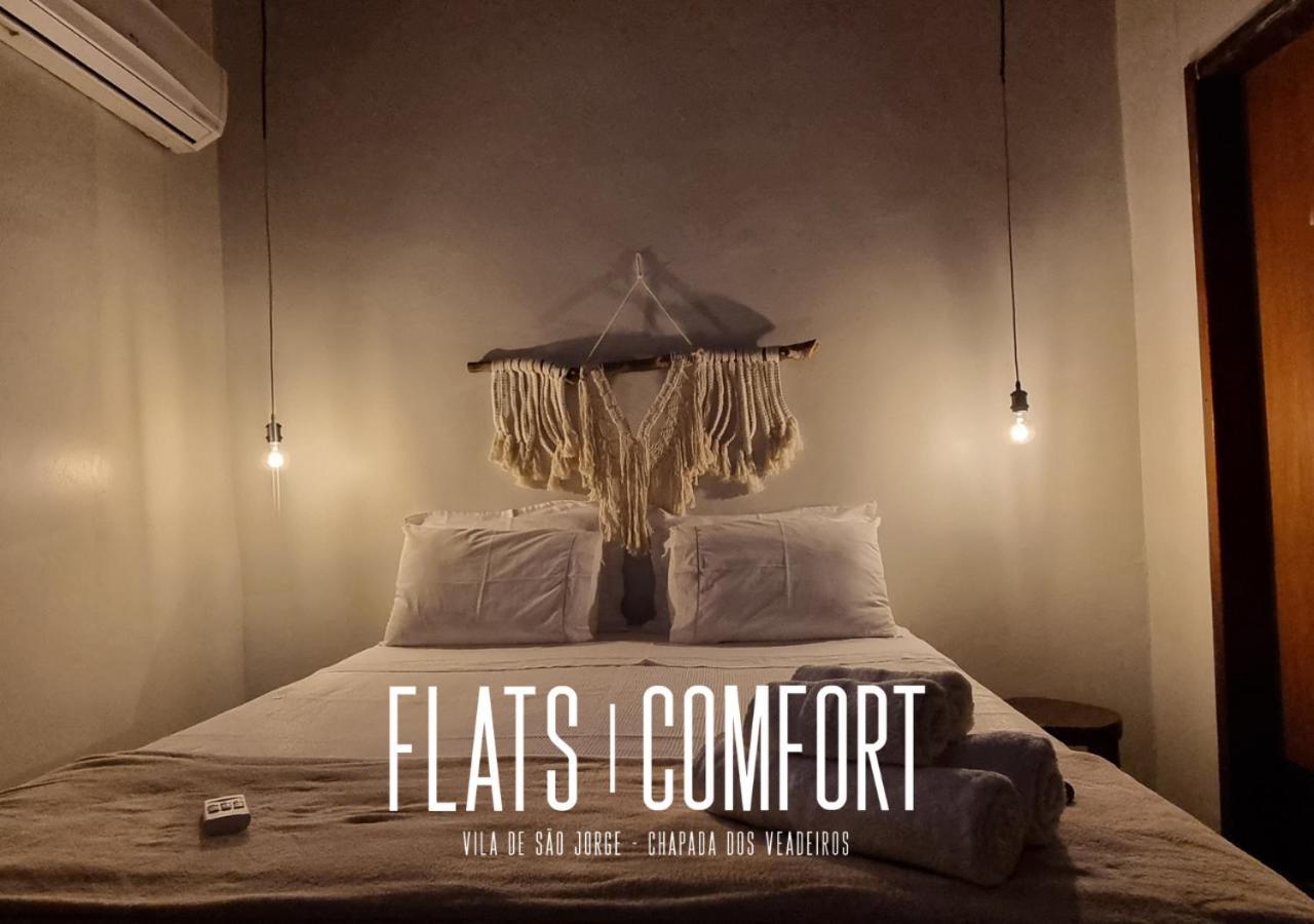 Hotel Novidade Flats Comfort Na Vila De Sao Jorge - Chapada Dos Veadeiros Exterior foto