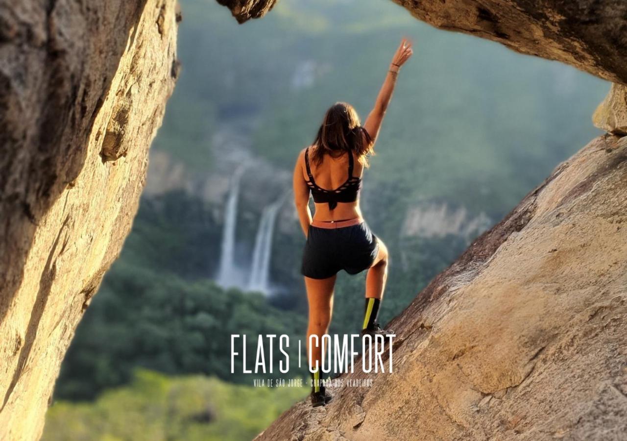 Hotel Novidade Flats Comfort Na Vila De Sao Jorge - Chapada Dos Veadeiros Exterior foto