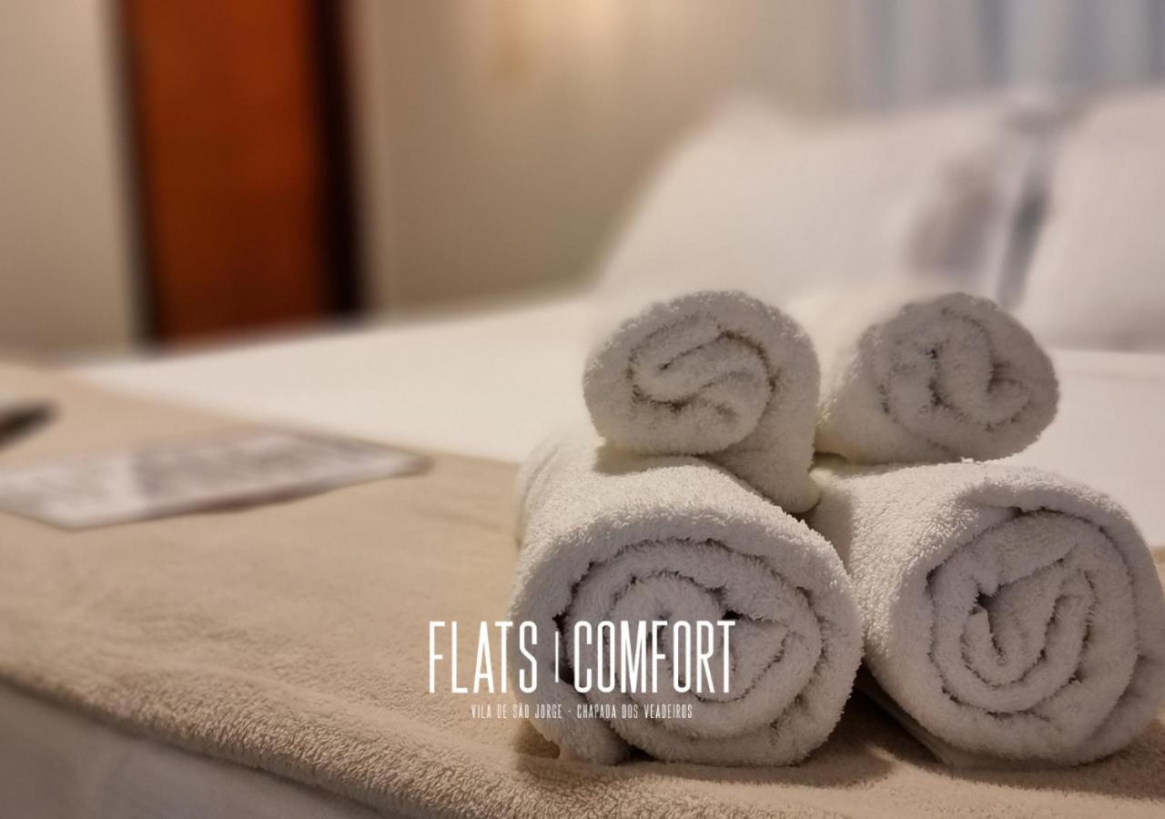 Hotel Novidade Flats Comfort Na Vila De Sao Jorge - Chapada Dos Veadeiros Exterior foto