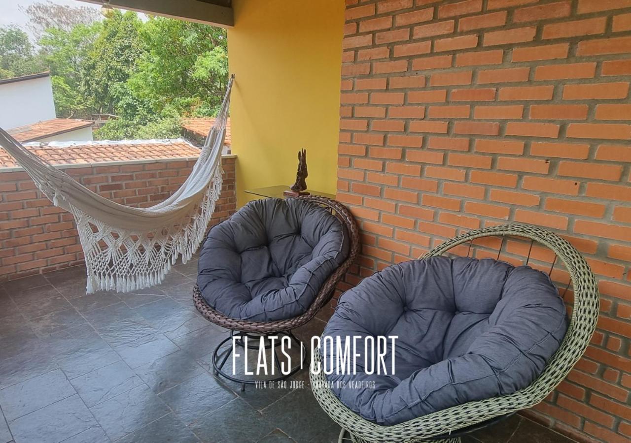 Hotel Novidade Flats Comfort Na Vila De Sao Jorge - Chapada Dos Veadeiros Exterior foto