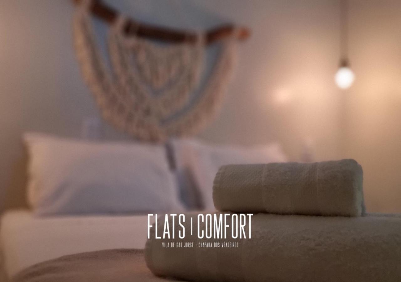 Hotel Novidade Flats Comfort Na Vila De Sao Jorge - Chapada Dos Veadeiros Exterior foto