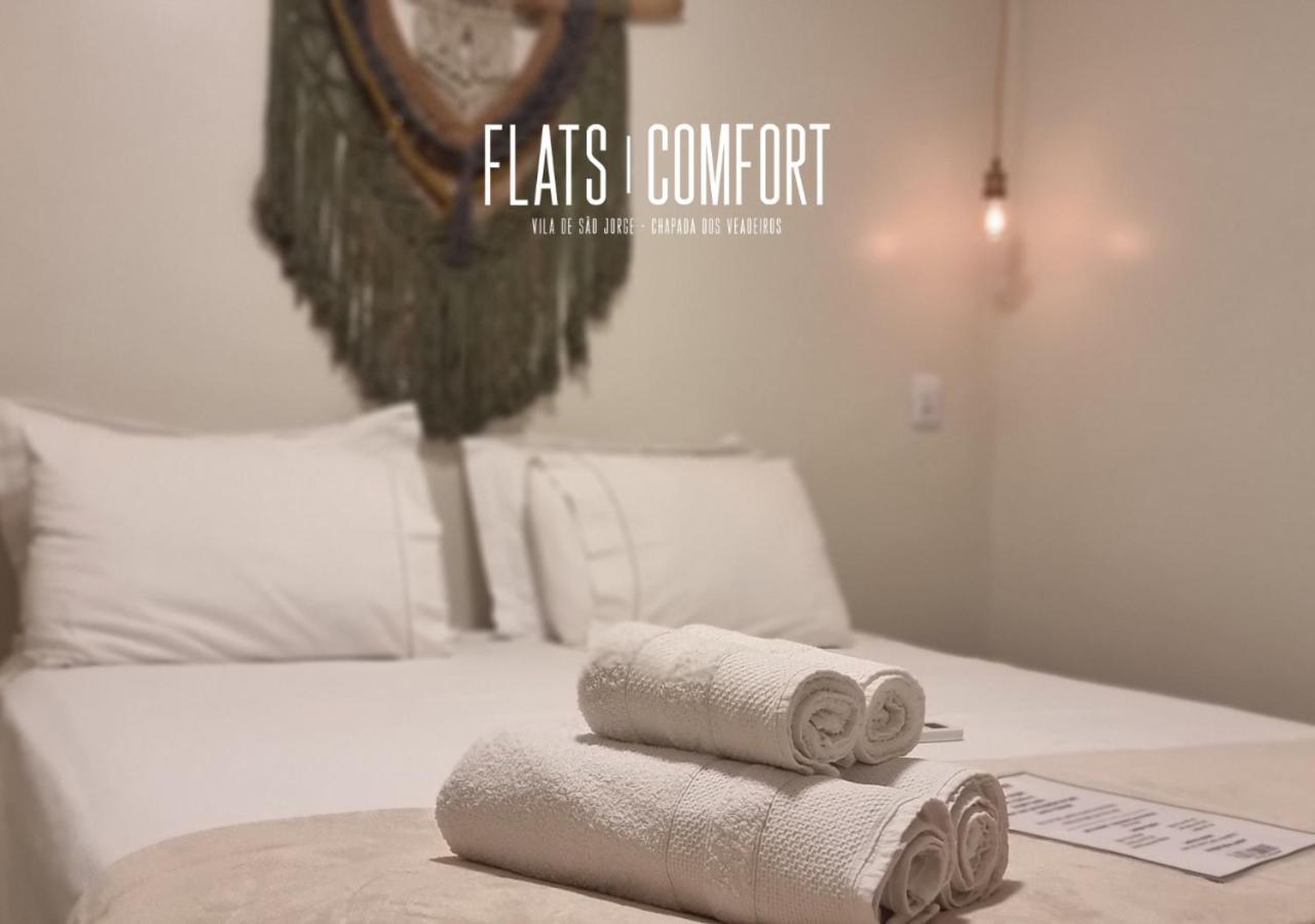 Hotel Novidade Flats Comfort Na Vila De Sao Jorge - Chapada Dos Veadeiros Exterior foto
