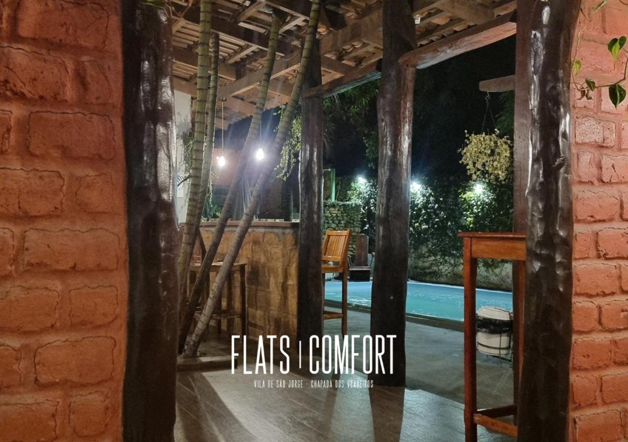 Hotel Novidade Flats Comfort Na Vila De Sao Jorge - Chapada Dos Veadeiros Exterior foto