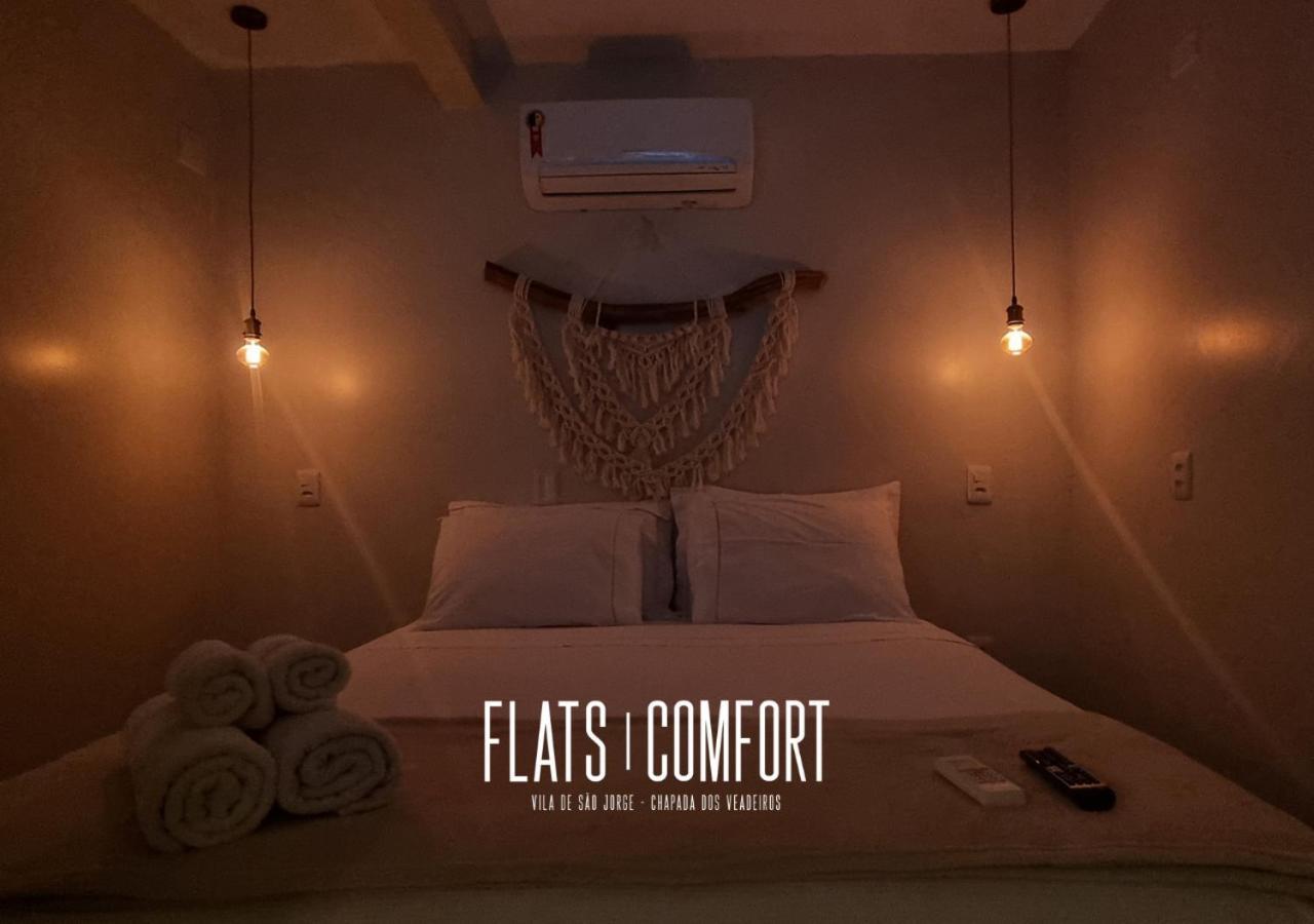 Hotel Novidade Flats Comfort Na Vila De Sao Jorge - Chapada Dos Veadeiros Exterior foto