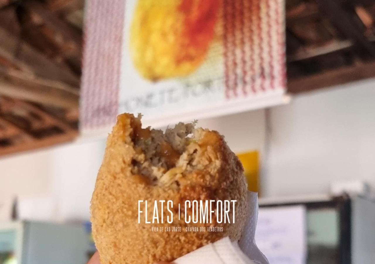 Hotel Novidade Flats Comfort Na Vila De Sao Jorge - Chapada Dos Veadeiros Exterior foto